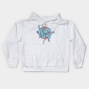 Blue_Octo Kids Hoodie